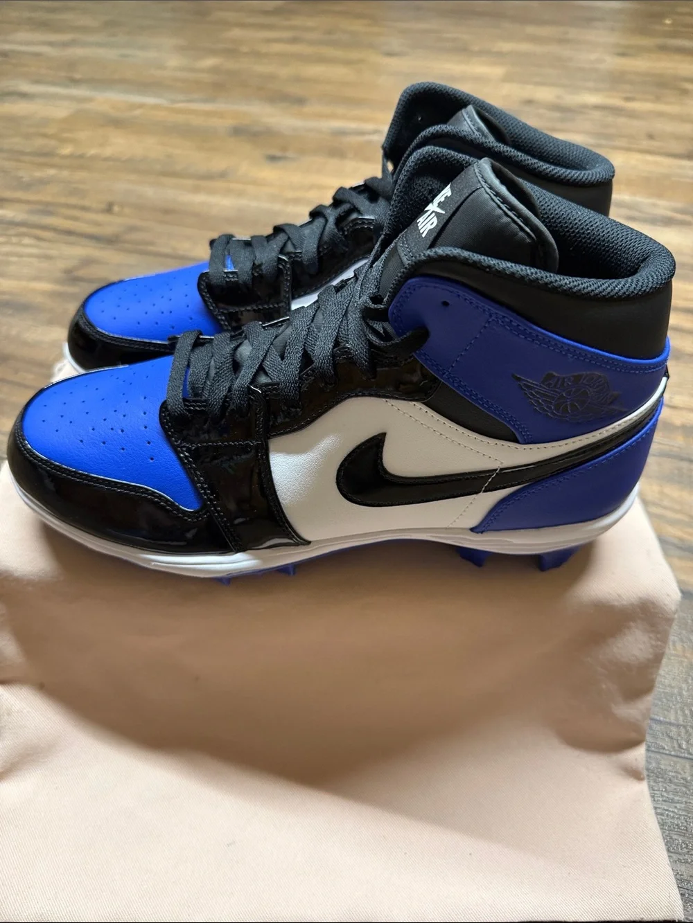 Jordan Men's Blue, Black & White High-Top Athletic Sneakers